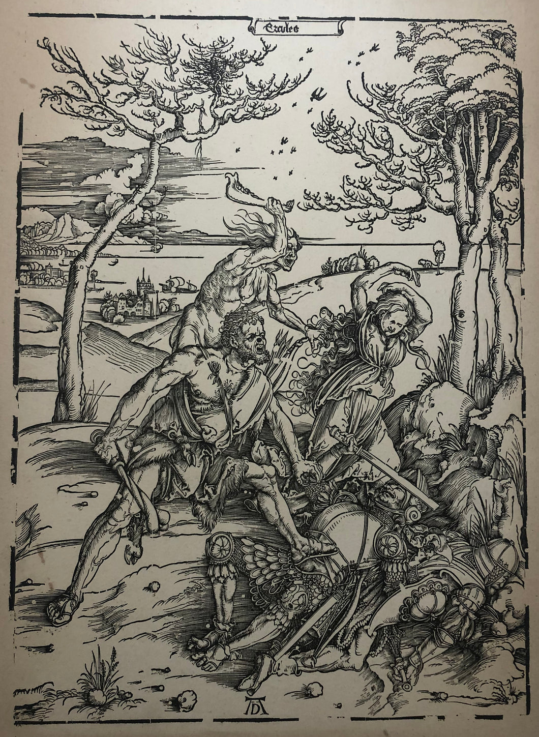 Le Combat d'Hercule et de Cacus. c.1496.