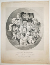 Charger l&#39;image dans la galerie, Réunion d&#39;artistes (dans l&#39;Atelier d&#39;Isabey), dédiée aux Amateurs des Arts. Tirée du Cabinet de Monsieur Bouillier.  1805.
