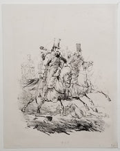 Charger l&#39;image dans la galerie, Deux hussards au galop, le sabre à la main. 1817-1818.
