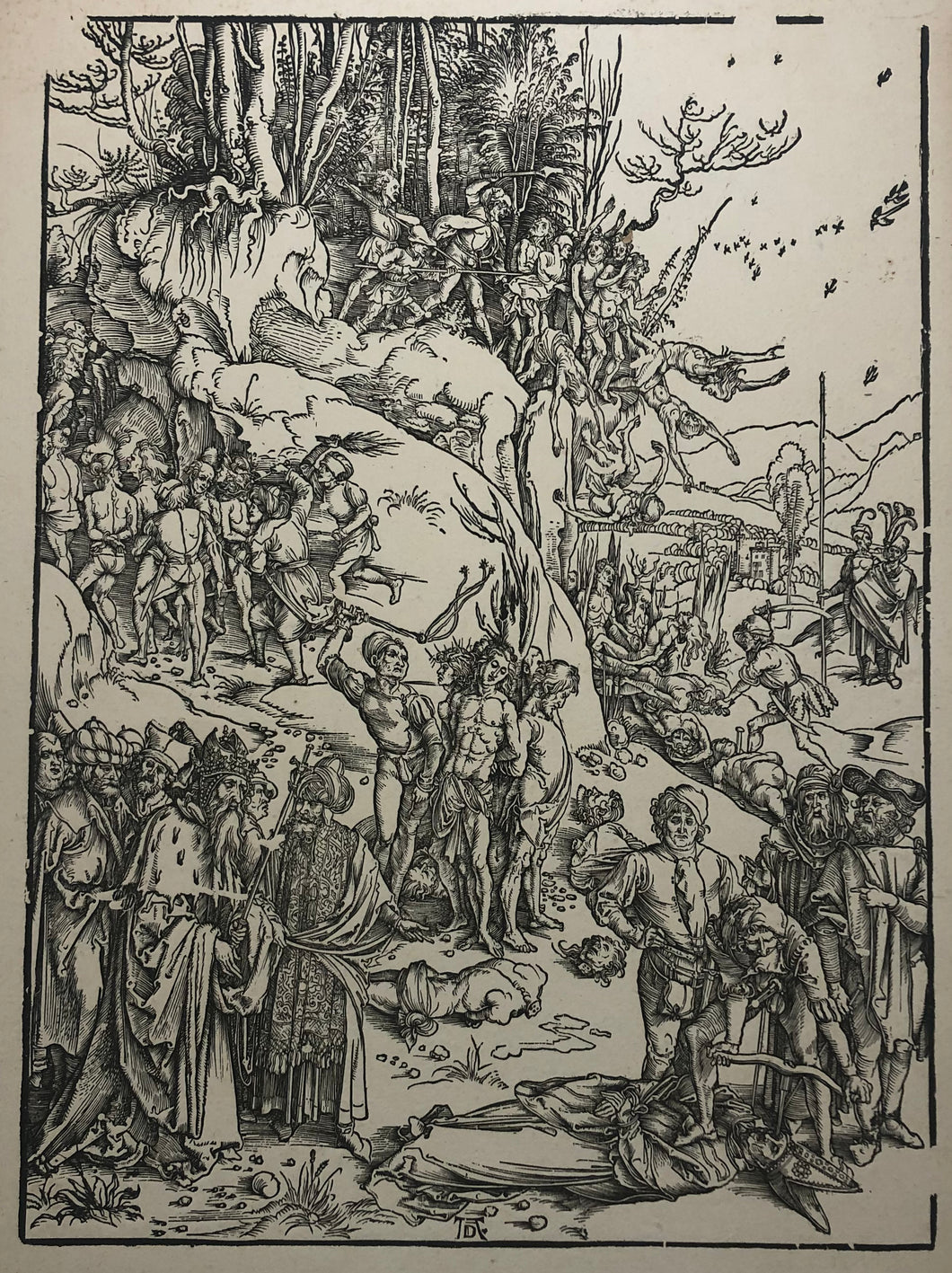 Le supplice des dix mille martyrs du Mont Ararat. 1497.