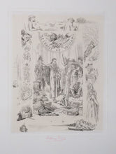 Charger l&#39;image dans la galerie, Frontispice pour le &quot;Christ au Vatican&quot; attribué à Victor Hugo. c.1880.
