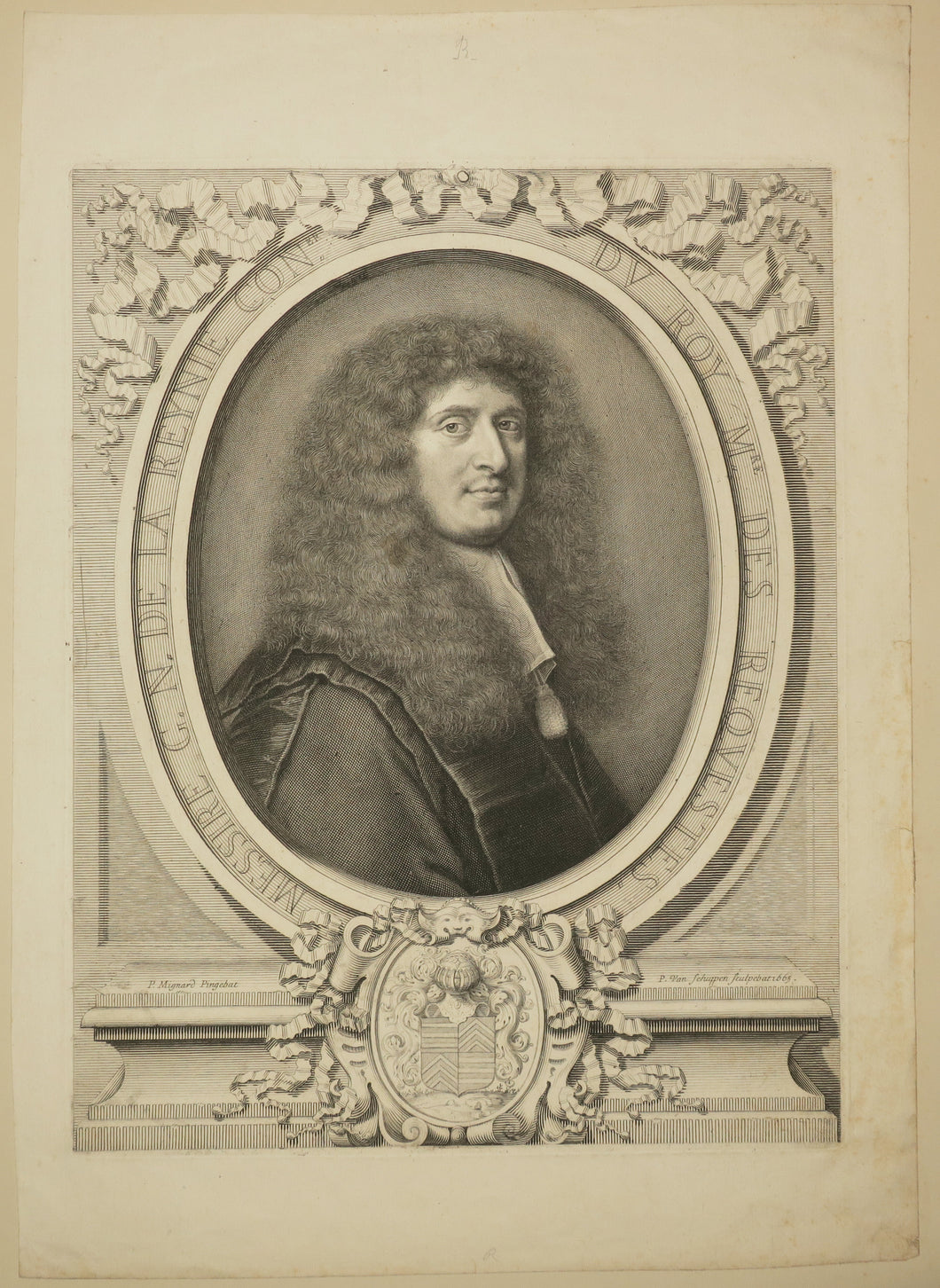 Portrait de Gabriel Nicolas de La Reynie, Préfet de police de Paris. 1665.