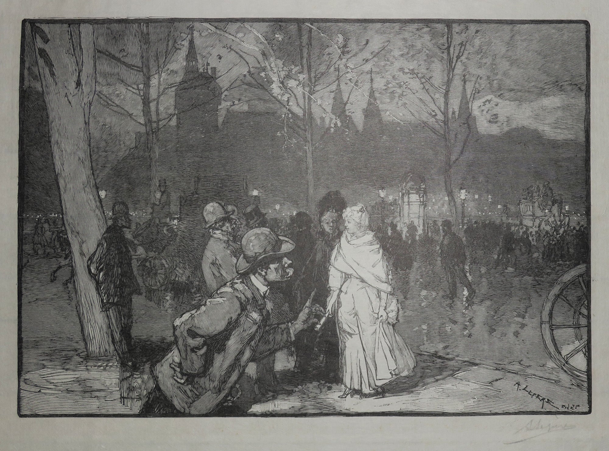Sortie du théâtre du Châtelet (vendeur de contremarques).