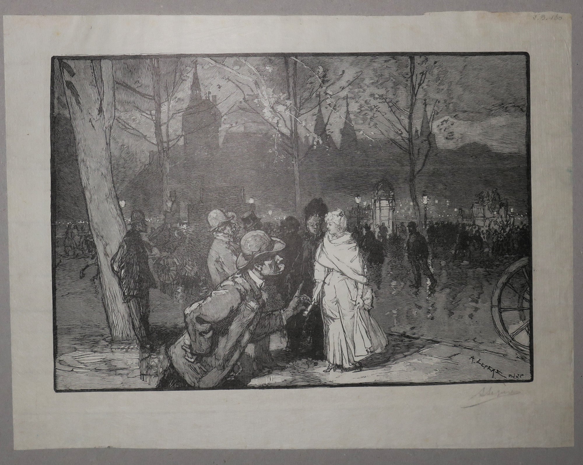 Sortie du théâtre du Châtelet (vendeur de contremarques).