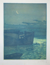 Charger l&#39;image dans la galerie, Épaves, navire échoué au clair de lune.  c.1901.
