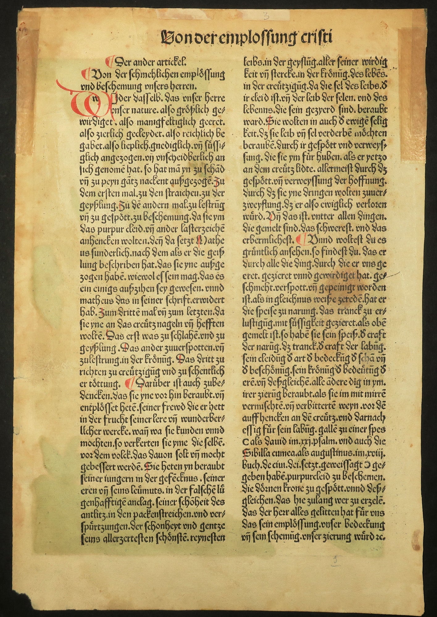 [Le Christ dépouillé de ses vêtements].