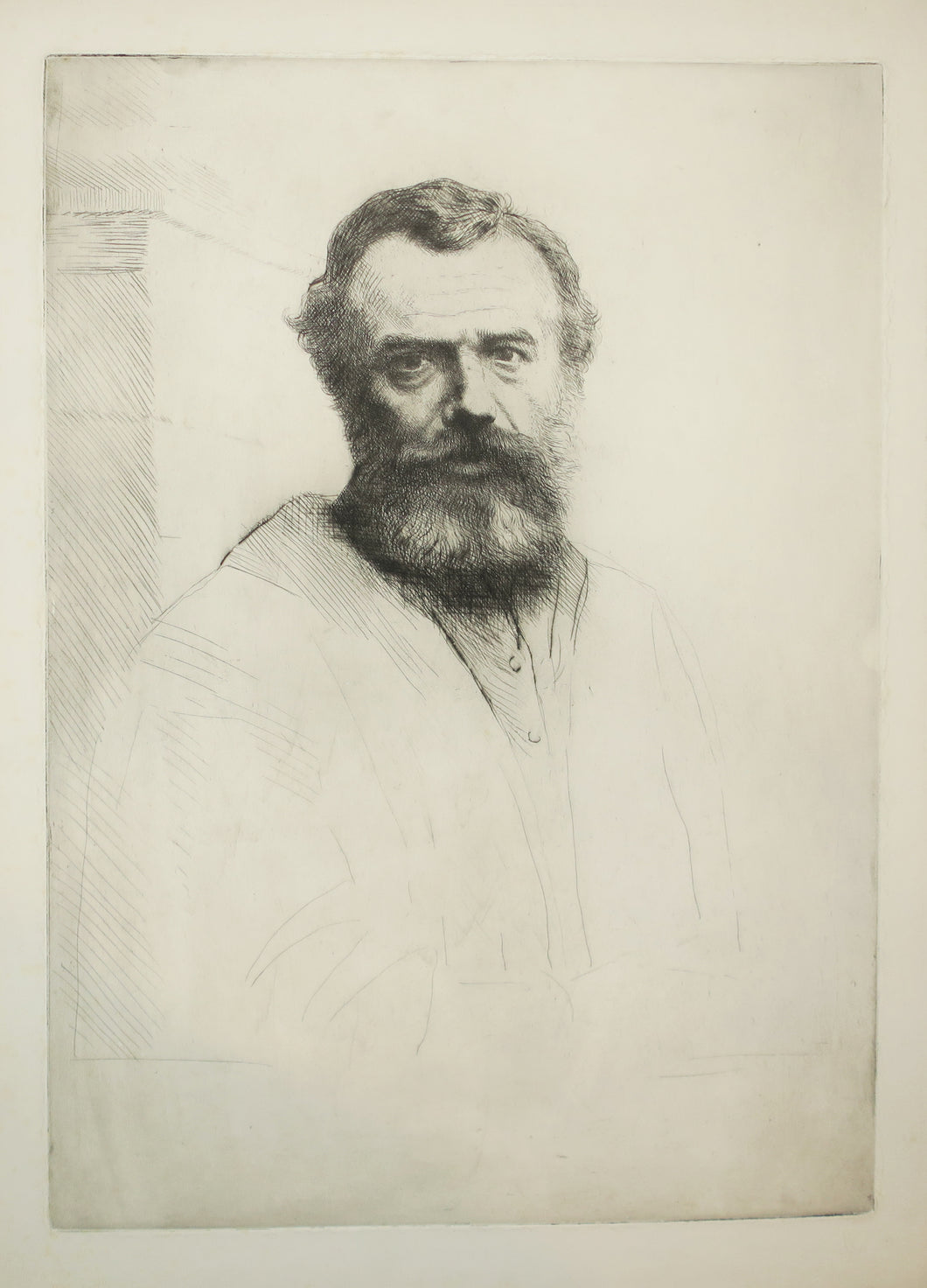 Autoportrait de l'artiste, 3ème planche.  1880.