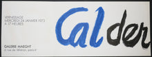 Charger l&#39;image dans la galerie, Carton d&#39;invitation au vernissage de l&#39;exposition du Mercredi 24 janvier 1973 à la Galerie Maeght.
