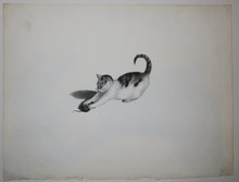 Charger l&#39;image dans la galerie, [Chat et sa proie attrapée entre ses pattes].  c.1820.
