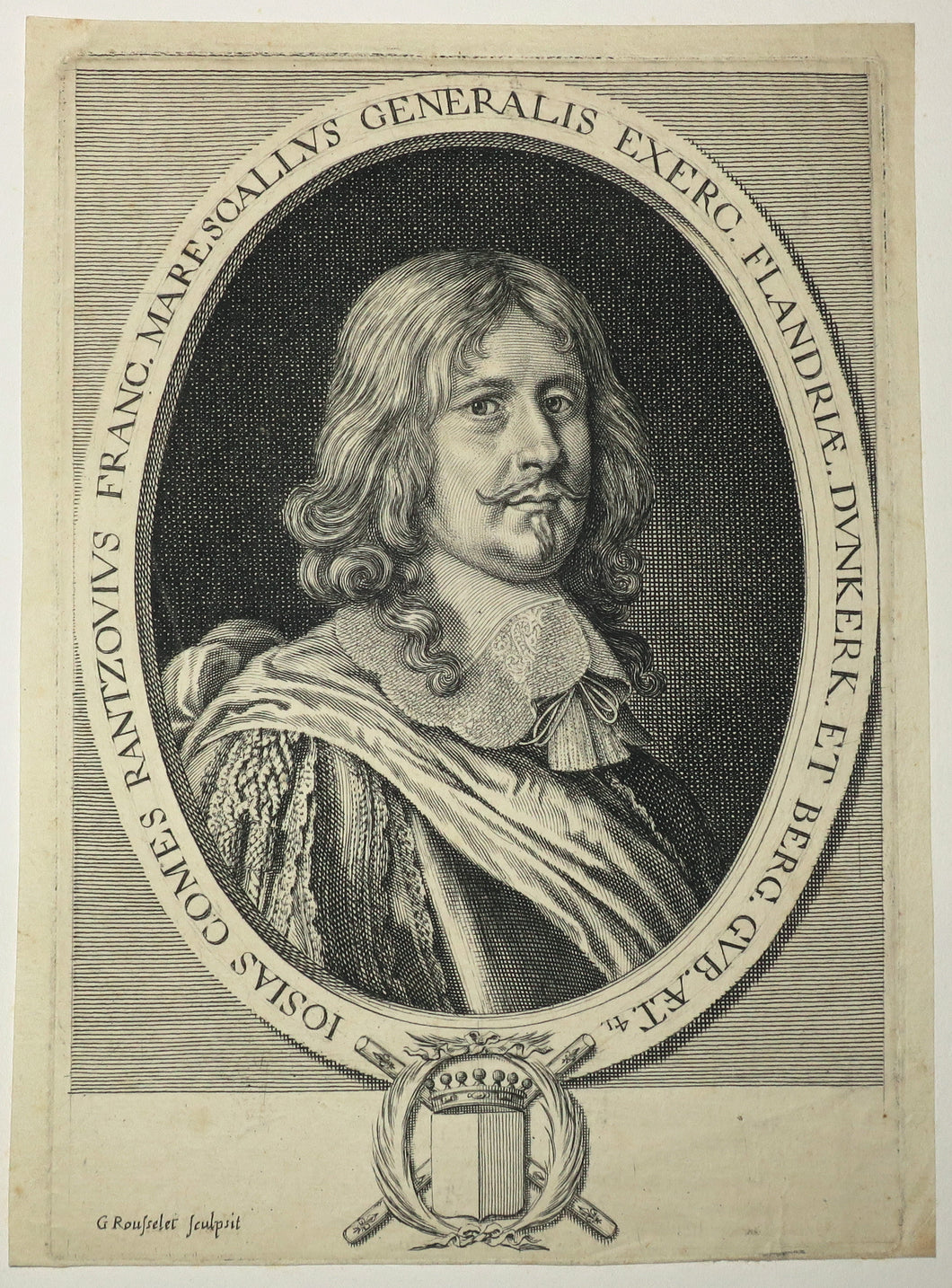 Portrait de Josias Rantzau, comte de Rantzau (1609-1650), homme de guerre allemand et Maréchal de France.