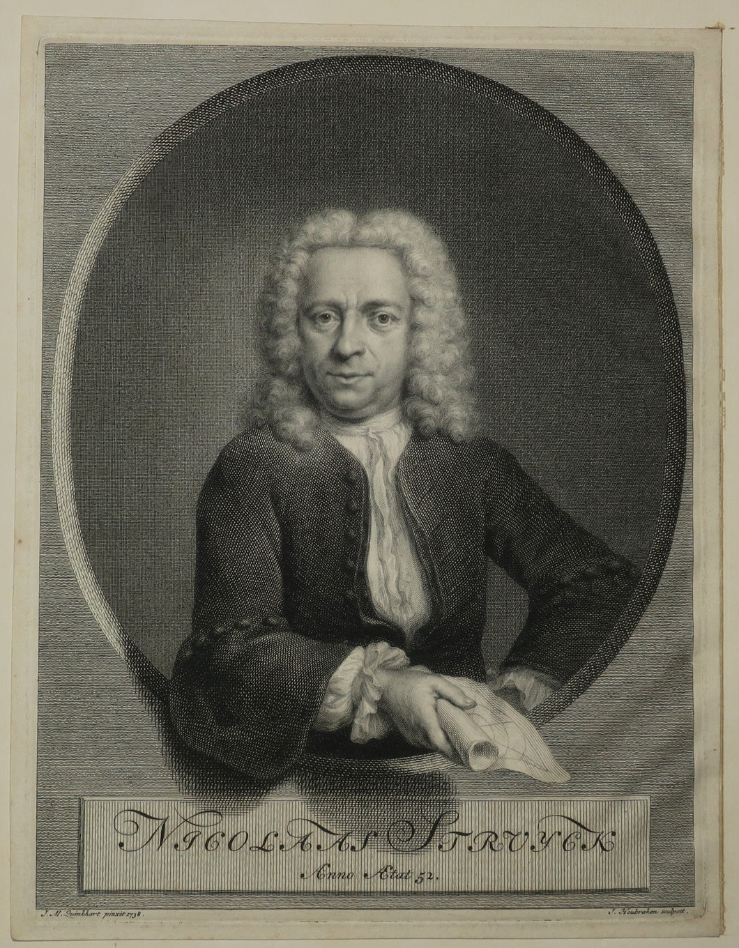 Portrait de Nicolaes Struyck (1687-1769), mathématicien. c.1738.