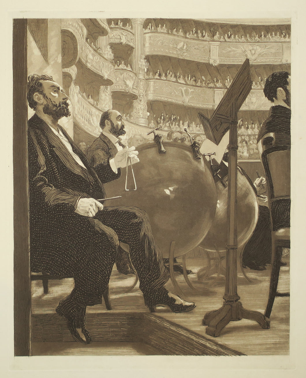 Batterie de l'orchestre. 1881.