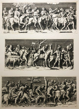 Charger l&#39;image dans la galerie, L’Entrée de l&#39;Empereur Sigismond à Mantouë. Gravé en vingt-cinq feuilles, d&#39;après une longue frise exécutée en stuc dans le Palais du Té de la même ville, sur un dessin de Jules Romain (c.1499-1546). 1675.
