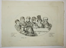 Charger l&#39;image dans la galerie, Portraits de Bastide Gramont, A. Benoit, Joseph Jausion, Baptiste Colard, J.M Missonnier, François Bach, Bousquier &amp; Catherine Bancal. 1818.
