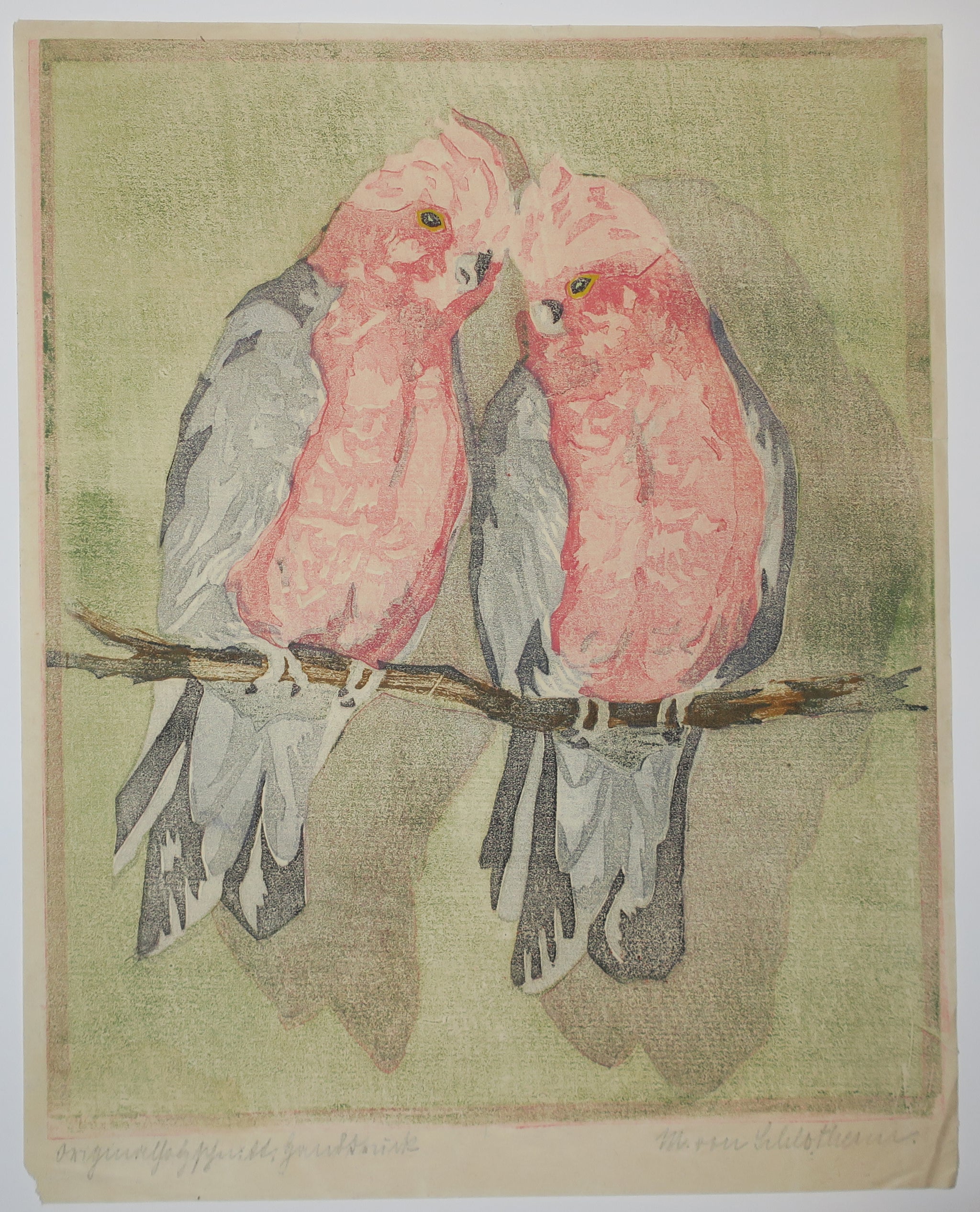 [Deux oiseaux sur une branche].