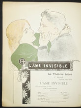 Charger l&#39;image dans la galerie, Programme pour le Théâtre Libre: &quot;L&#39;âme Invisible&quot; et &quot;Mademoiselle Fifi&quot;, Saison 1895-1896.
