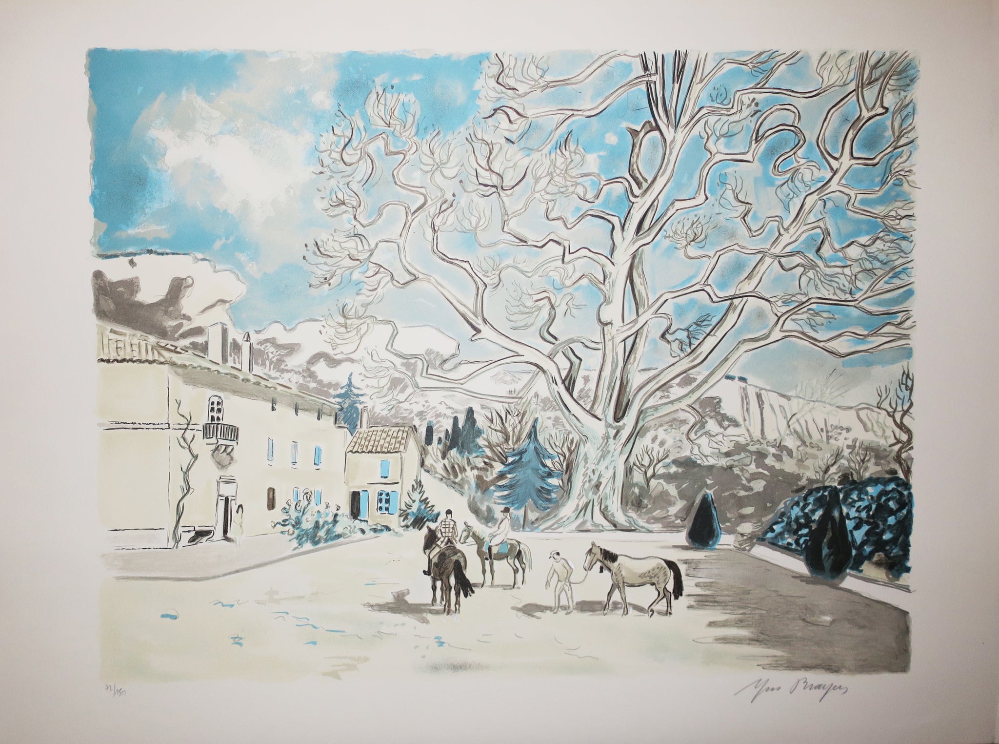 [Cavaliers dans la cour].