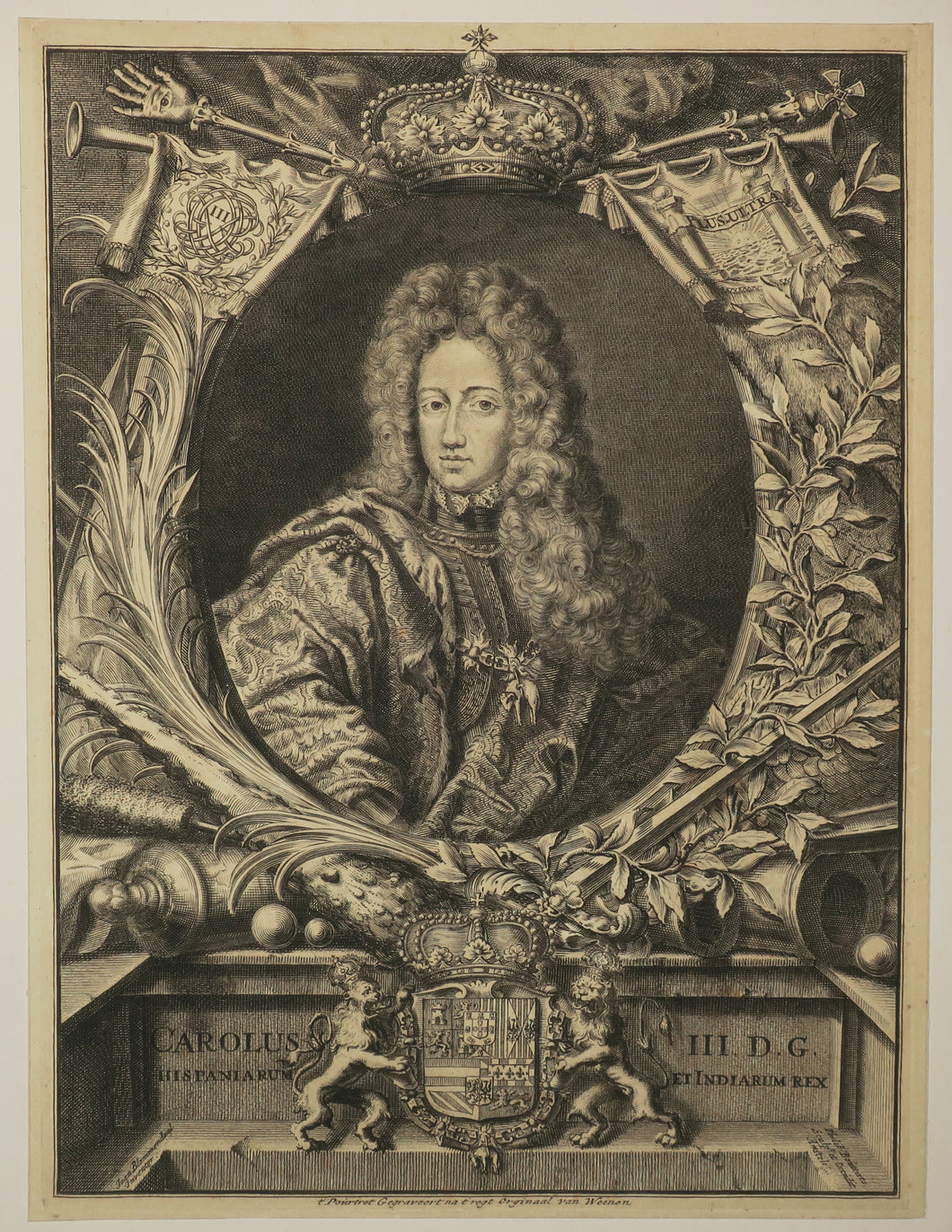 Portrait de Charles III, Roi d'Espagne. Carolus III.