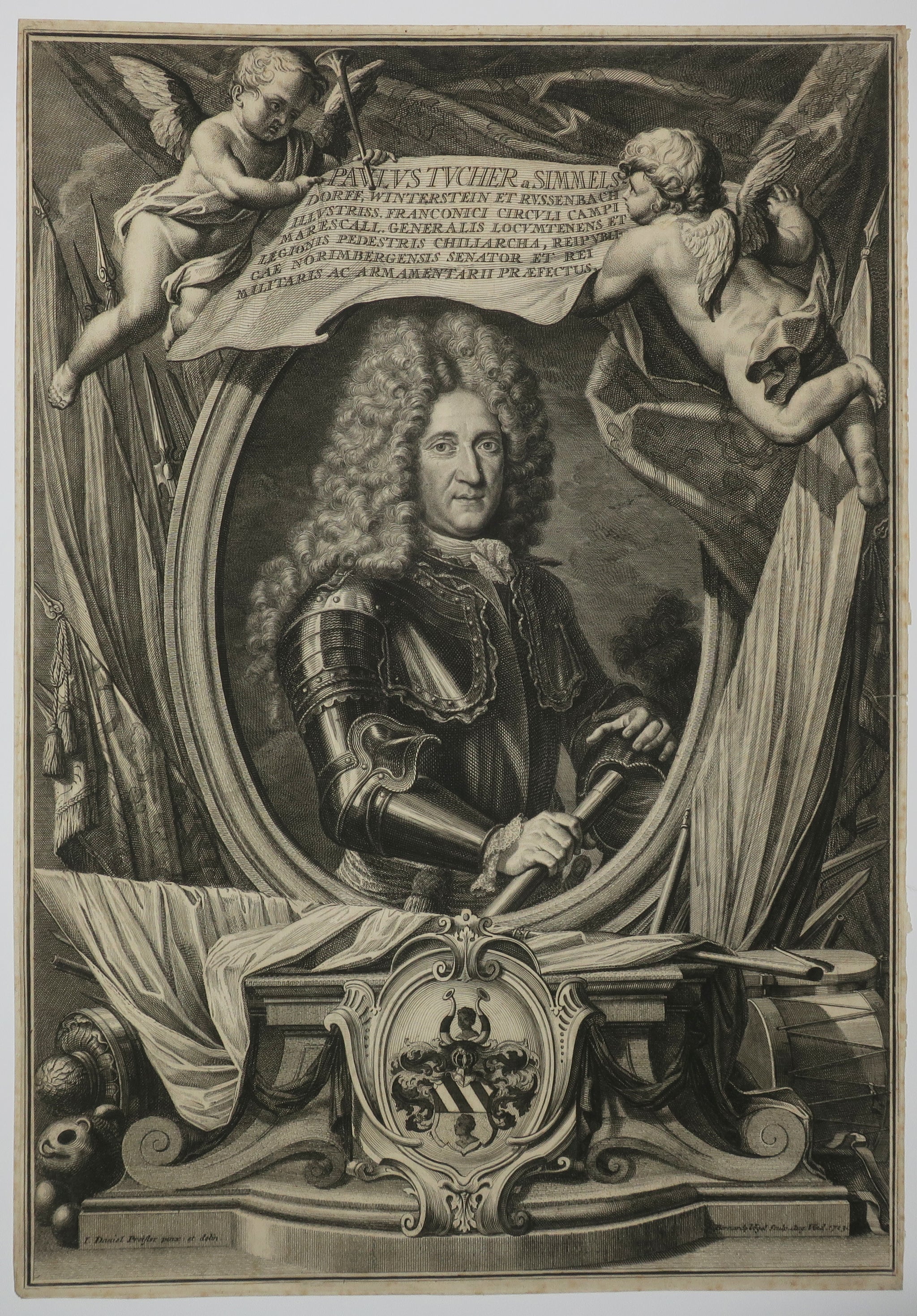 Portrait de Paul Tucher de Simmelsdorf (1656-1709).  1713.