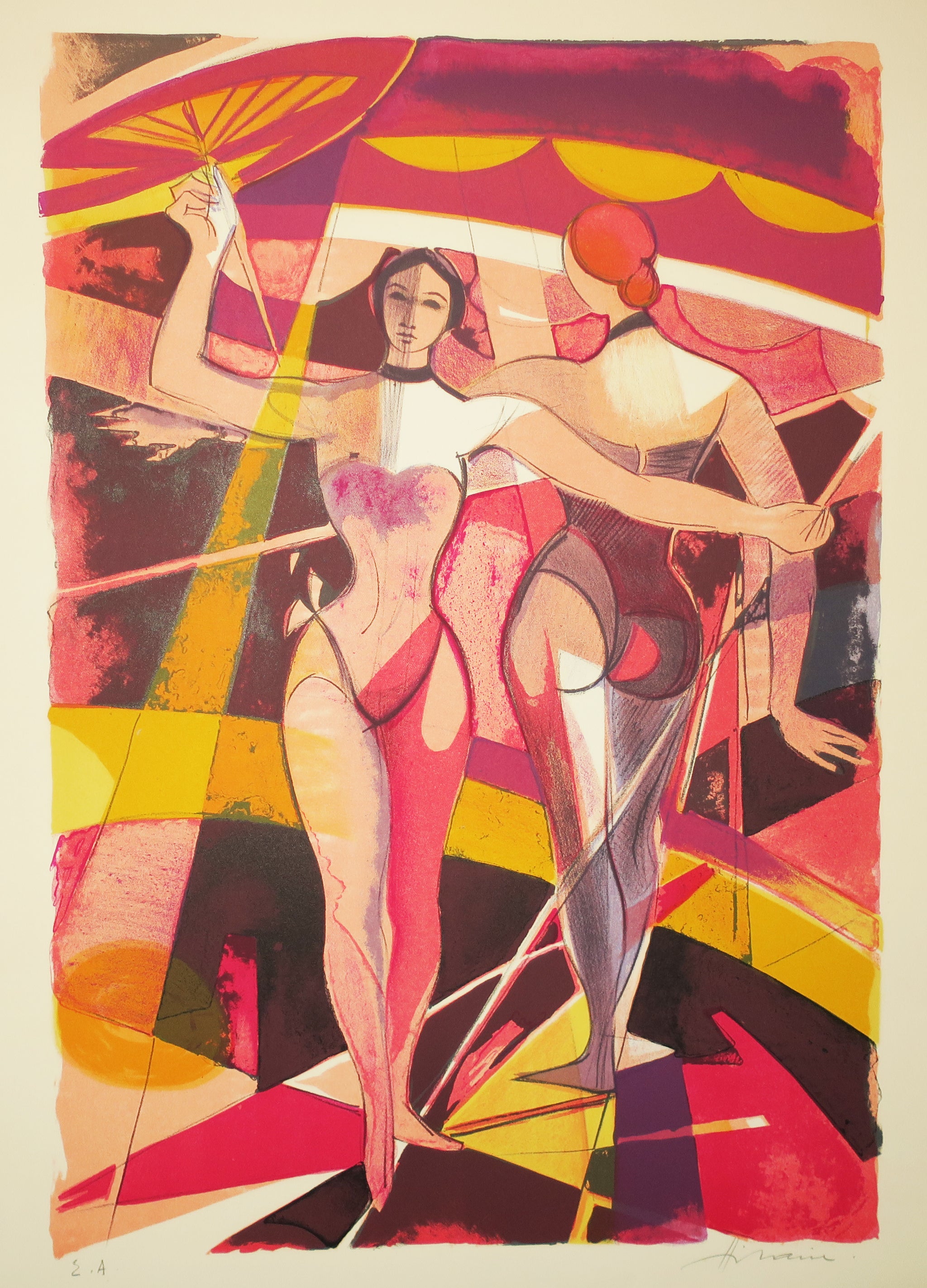 [Numéro de cirque : sur le fil].  c.1974.