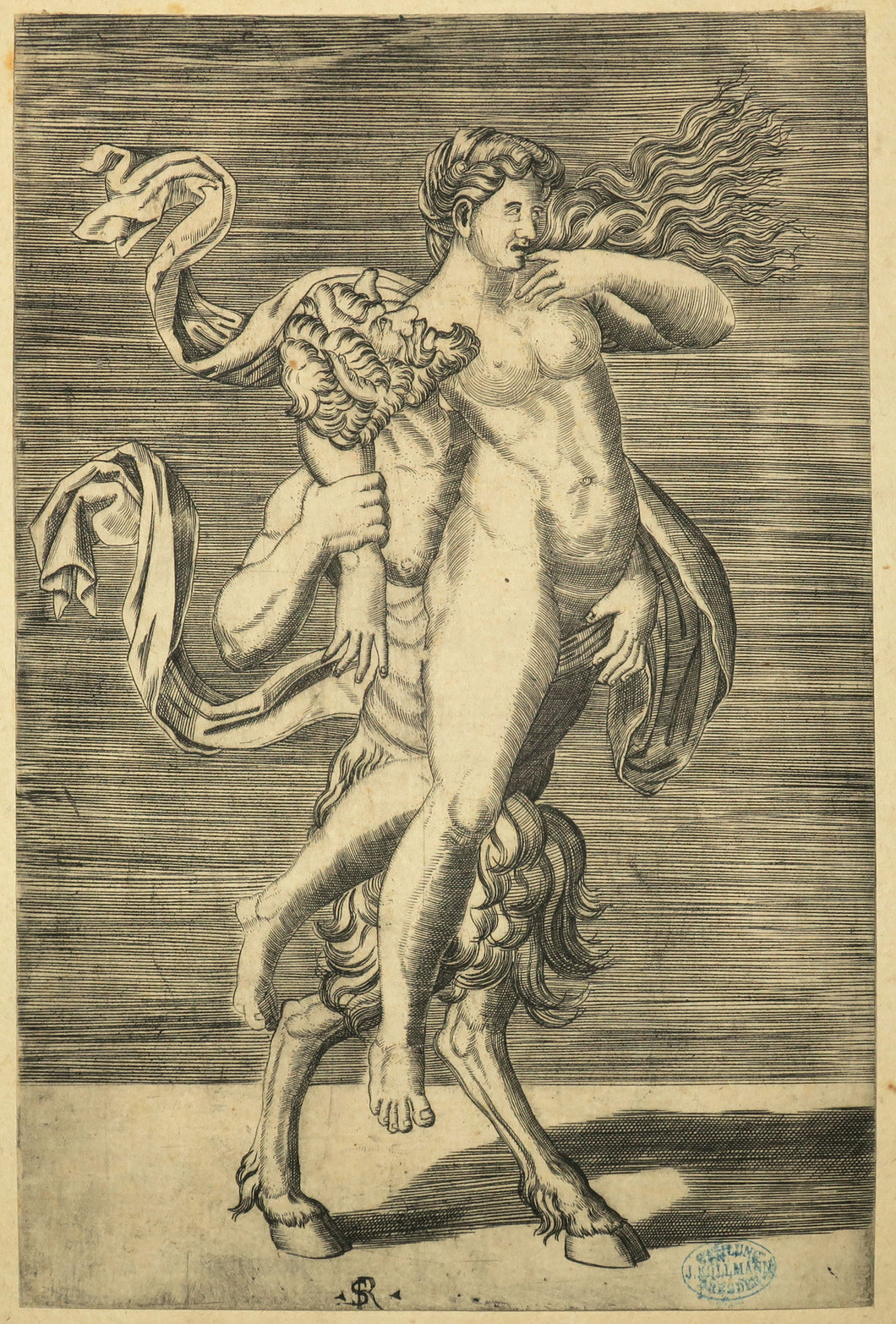 Satyre portant une nymphe.