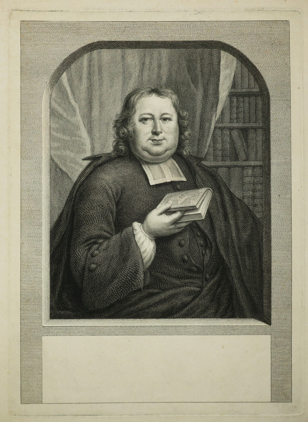 Portrait de Joannes Beukelman, prédicateur.  1751.
