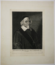 Charger l&#39;image dans la galerie, Portrait en buste d&#39;André Rivet (1572 - 1651), pasteur protestant, théologien et écrivain calviniste français. 1650.
