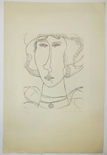 Charger l&#39;image dans la galerie, [Tête de femme portant une coiffe].  1981.
