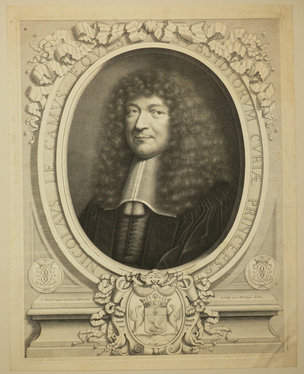 Portrait de Nicolas Le Camus (1721-1789), Chevalier et Premier Président en la Cour des Aides. 1678.