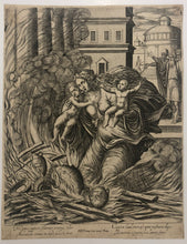 Charger l&#39;image dans la galerie, La femme d&#39;Asdrubal se précipitant dans le bûcher.
