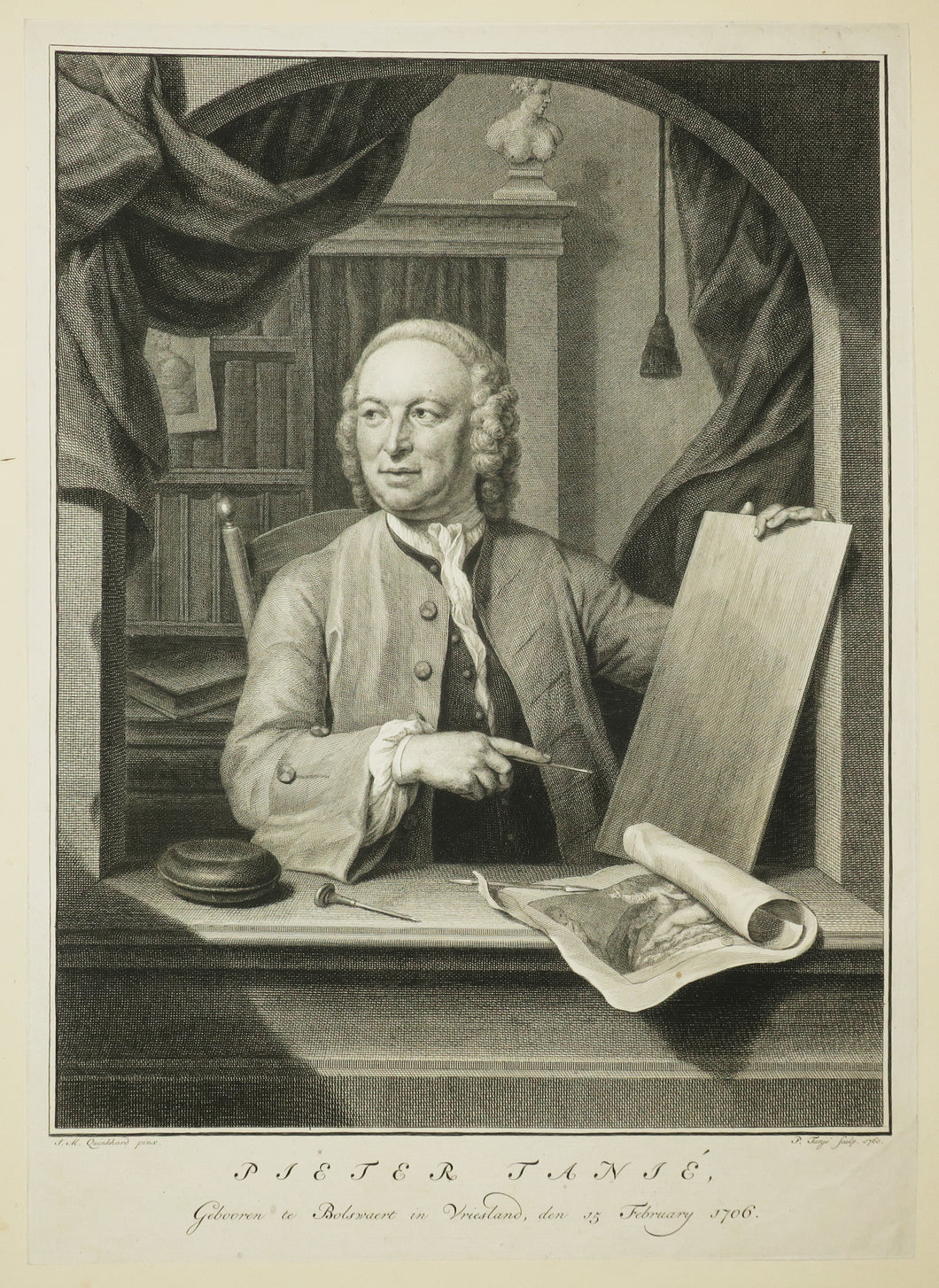 Autoportrait de l'artiste.  1760.