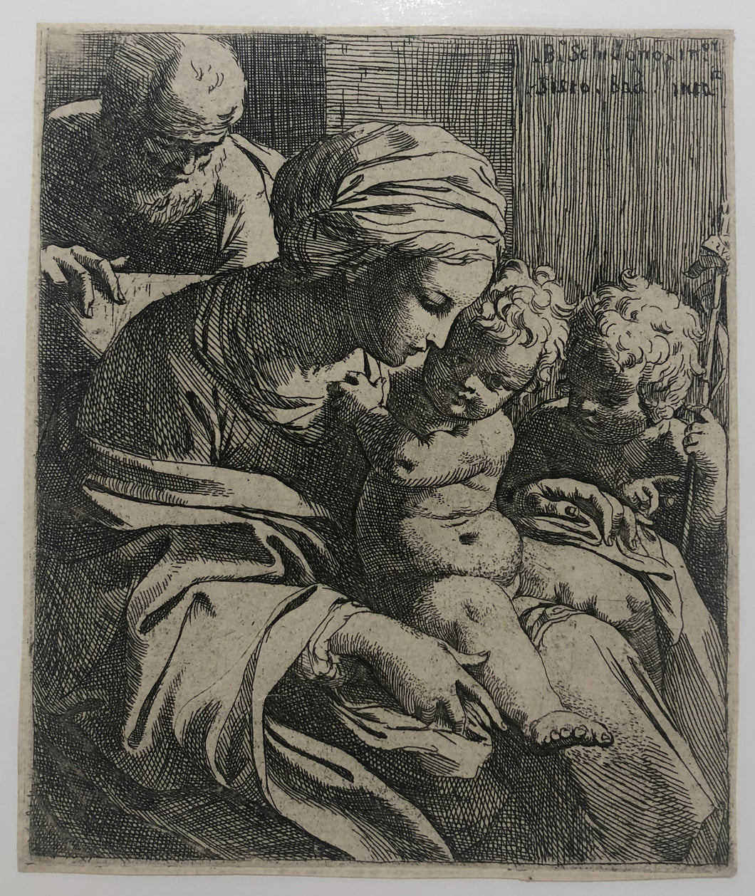 La Sainte Famille avec Saint Jean-Baptiste.