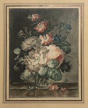 Charger l&#39;image dans la galerie, Fleurs, bouquet de pavots &amp; Bouquet de Fleurs variées dans un vase.  c.1785.
