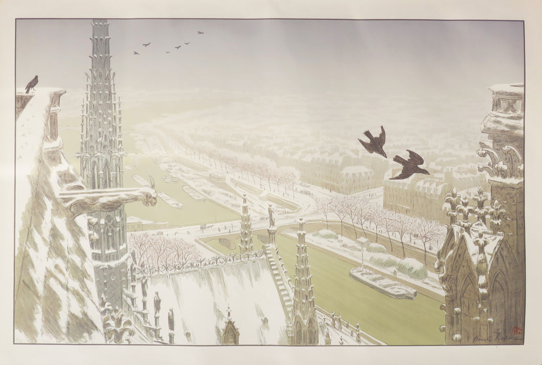 Du haut des tours Notre-Dame. 1900.