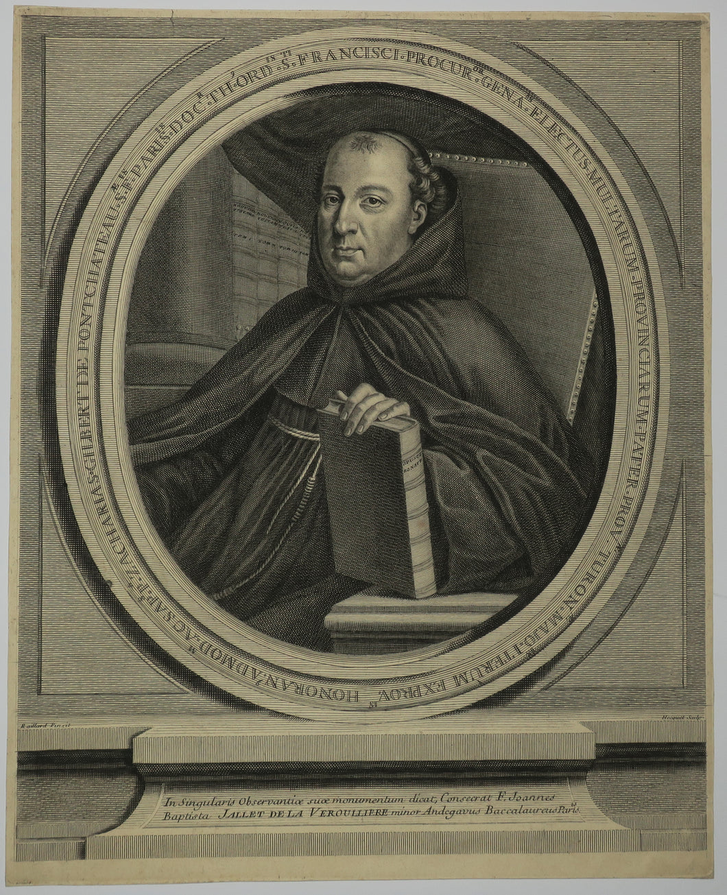 Portrait de l'Abbé Zacharias Gilbert de Ponchâteau.