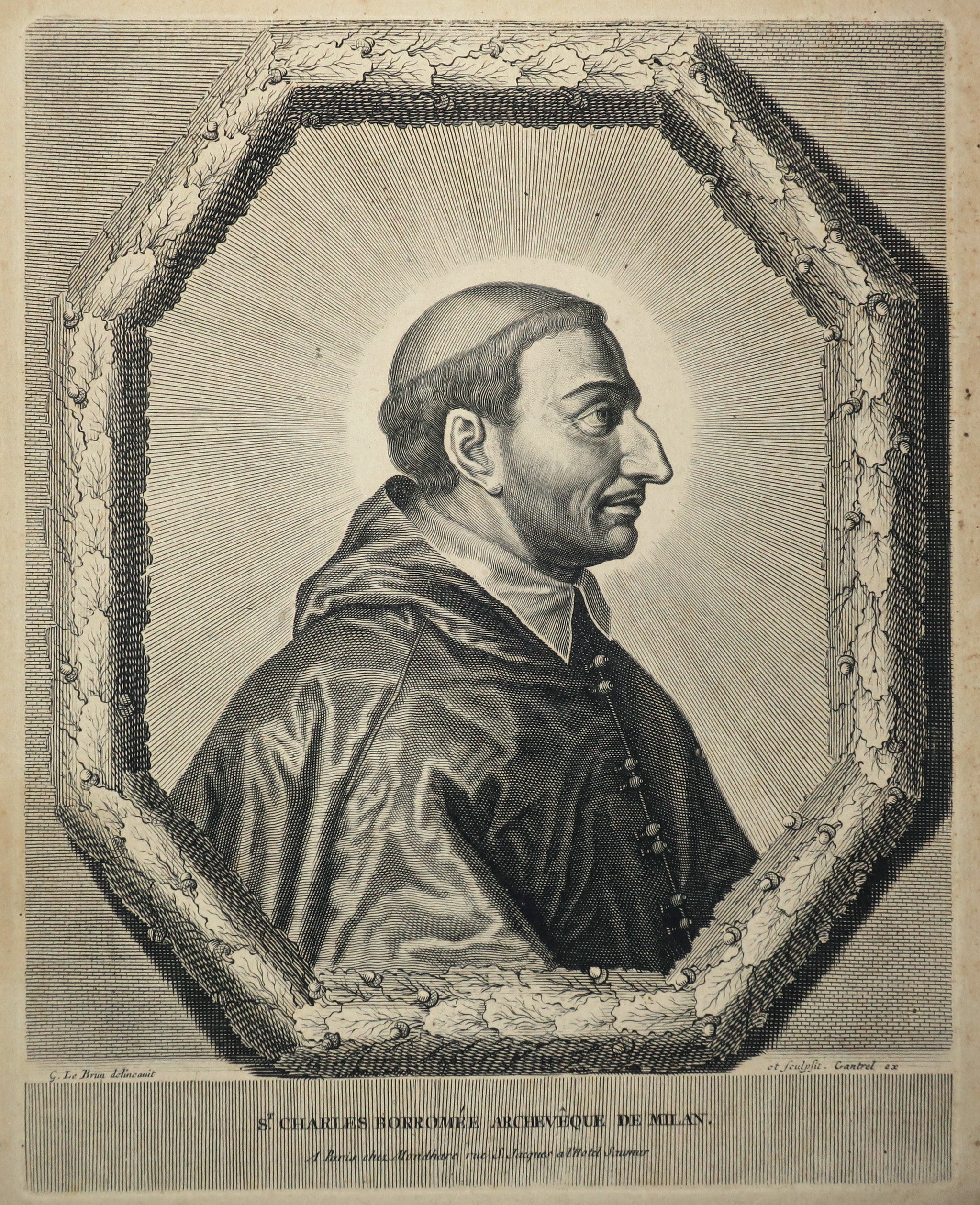Portrait de St Charles Borromée, Archevêque de Milan.  c.1652.