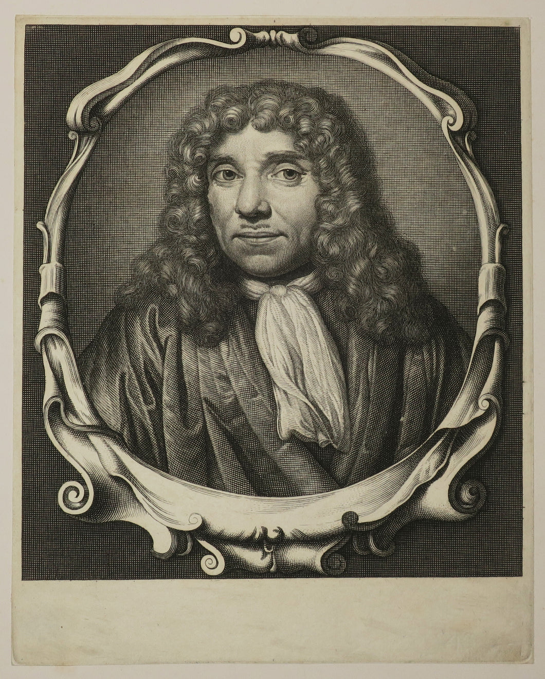 Portrait d'Antoni van Leeuwenhoek (1632-1723), Savant hollandais.