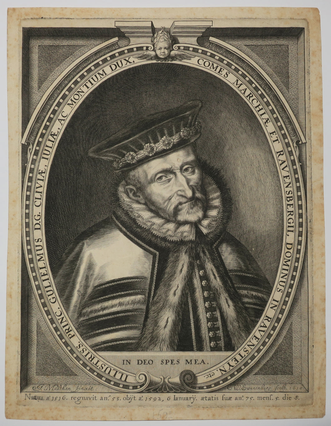 Portrait de Guillaume V, duc de Jülich-Kleve-Berg (1516-1592).  1610.