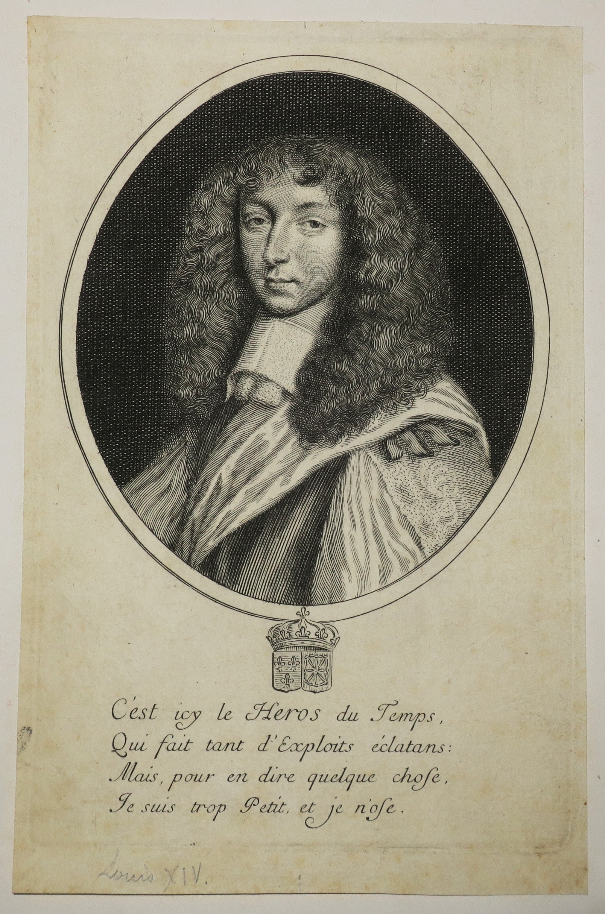 Portrait de Louis XIV adolescent.