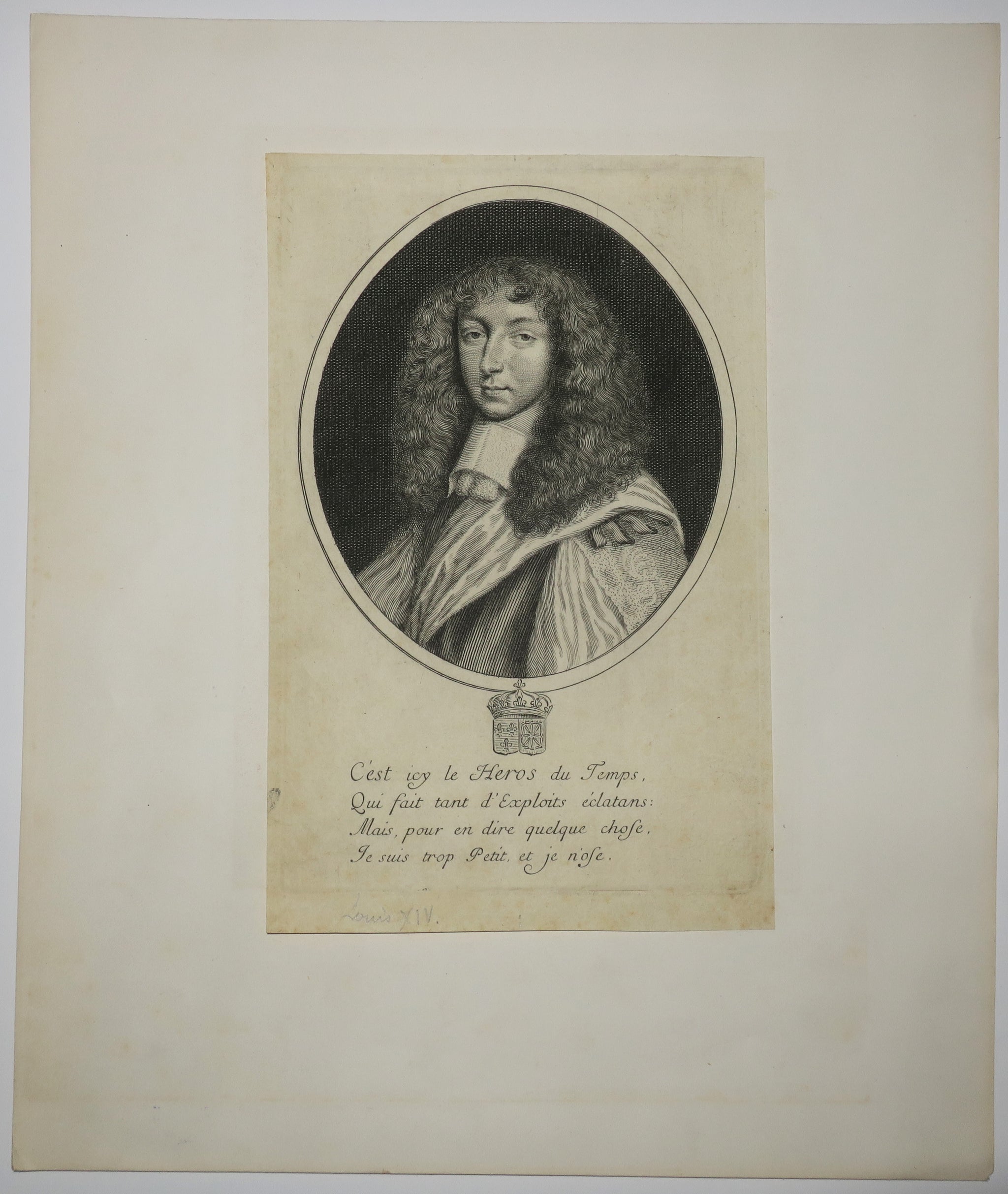 Portrait de Louis XIV adolescent.