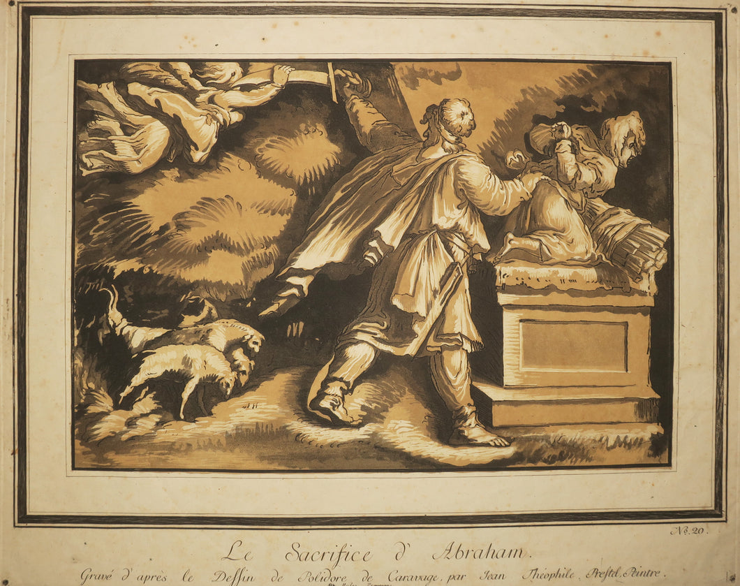 Le sacrifice d'Abraham. 1780.