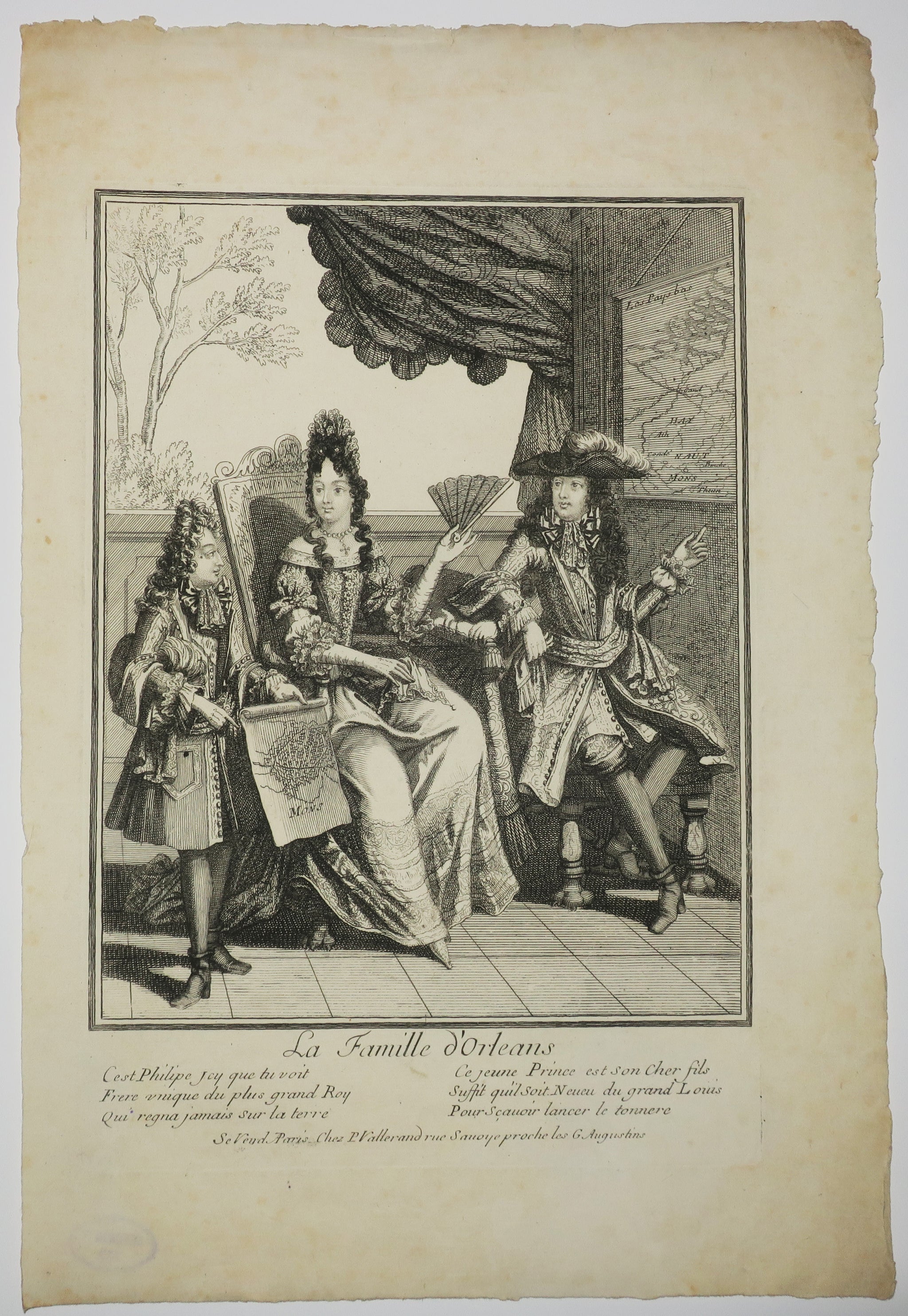 La Famille d'Orléans.  Entre 1675 et 1700.
