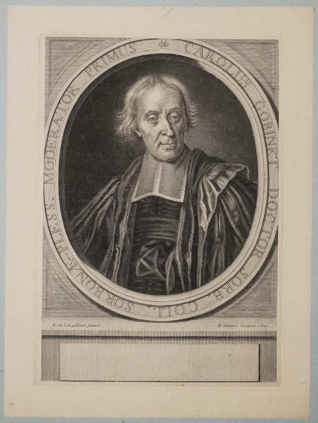Portrait de Charles Gobinet.  1691.
