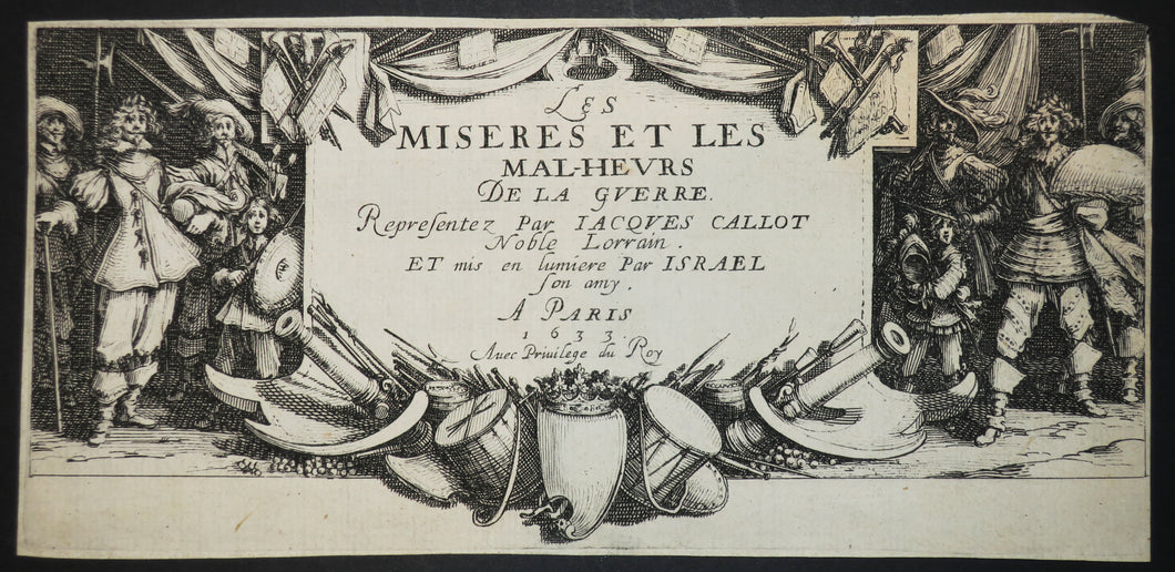 Frontispice de la série de gravures 