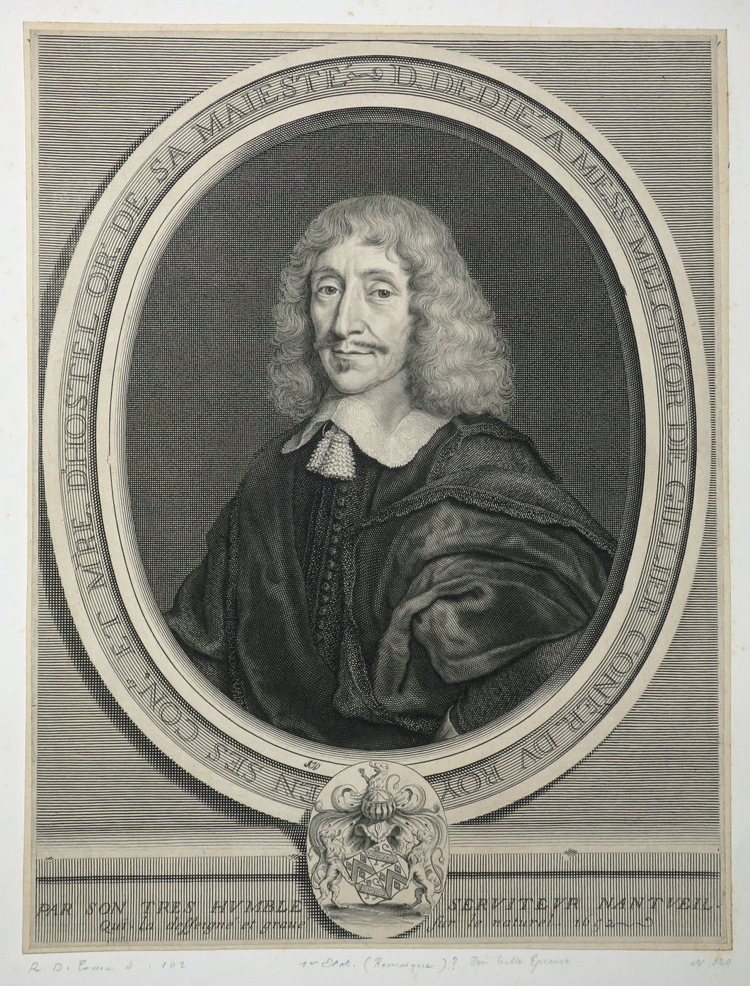 Portrait de Melchior de Gillier (1643-1715), conseiller du Roi Louis XIV, ancien maître d’hôtel ordinaire de sa Majesté. 1652.