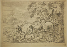 Charger l&#39;image dans la galerie, Quatre bergers suivant leur troupeau.
