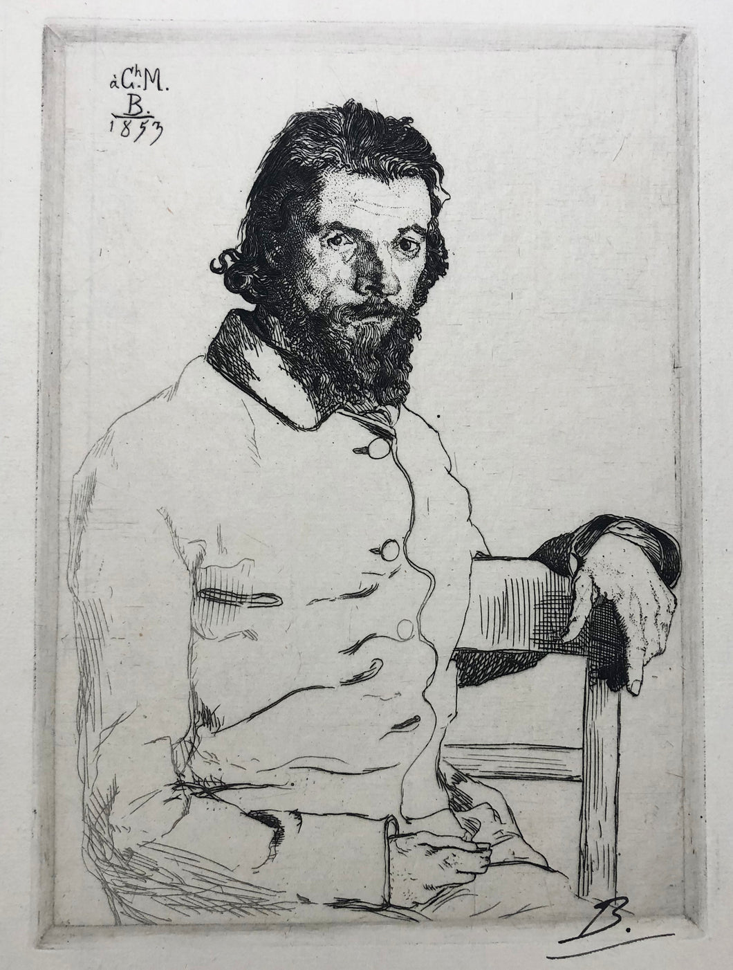 Portrait de Charles Meryon. 1853.