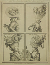 Charger l'image dans la galerie, [Modèles de coiffures et chapeaux au XVIIIème siècle].

