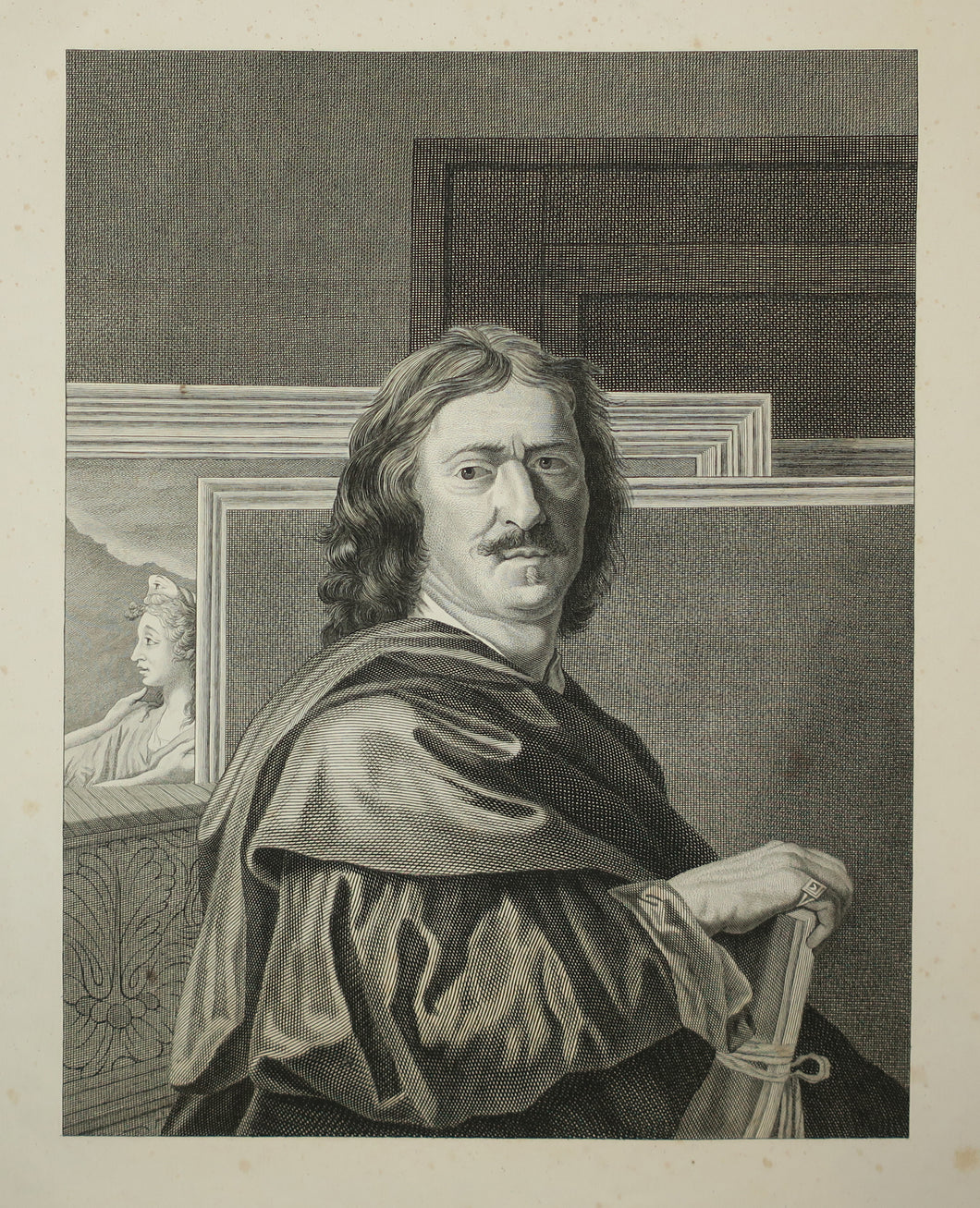Portrait de Nicolas Poussin, peint par lui-même.