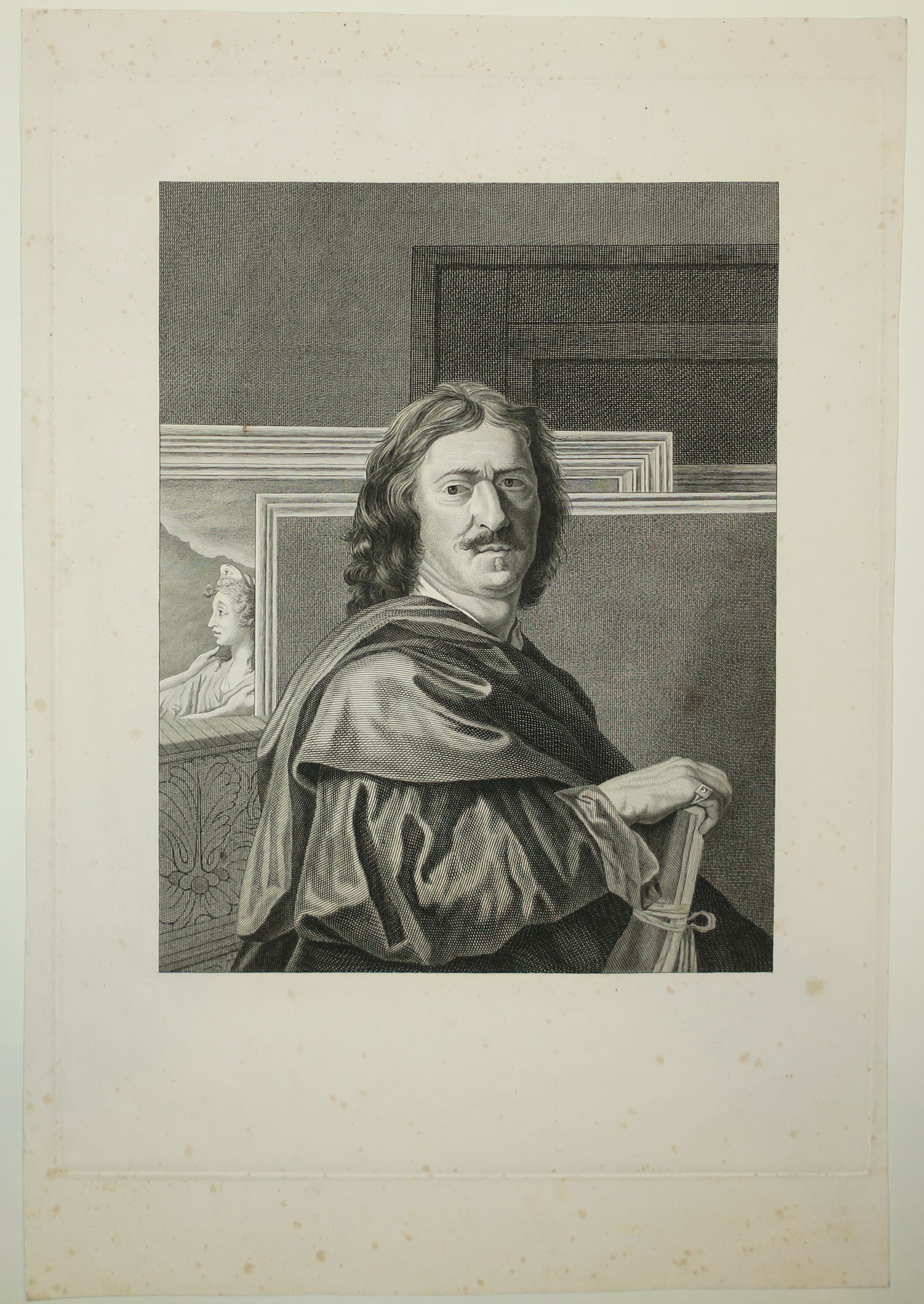 Portrait de Nicolas Poussin, peint par lui-même.